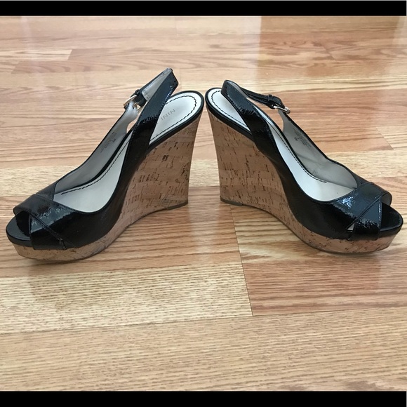 Nine West Peep Toe Wedge Heels - Picture 3 of 7